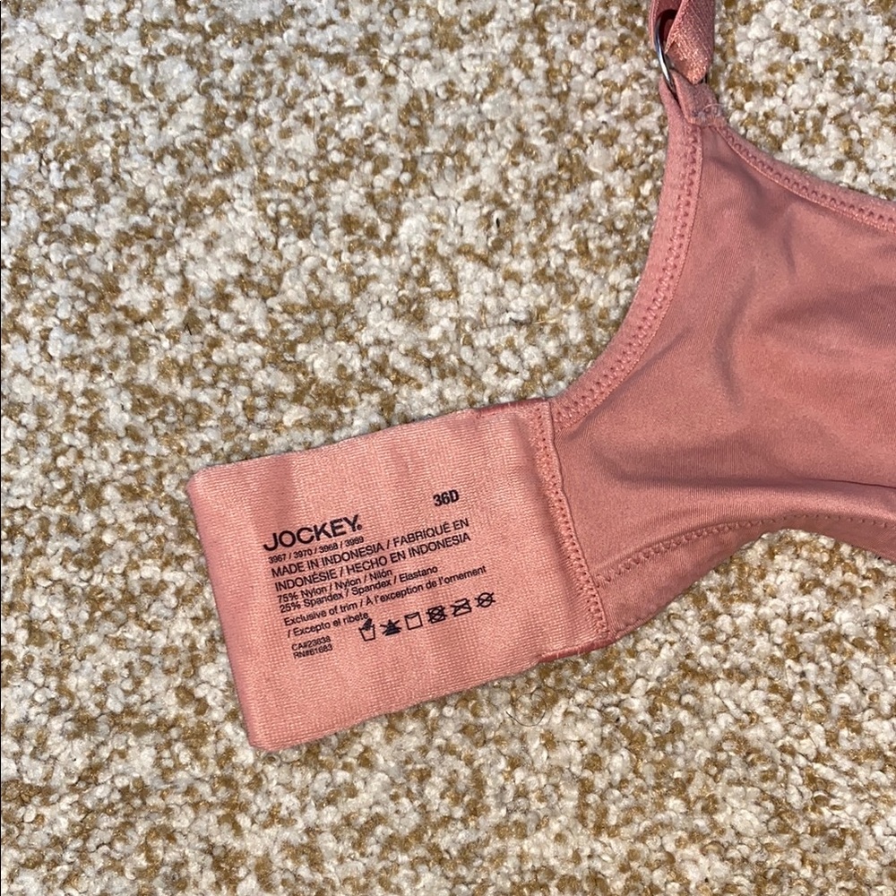 Jockey Women's Pink Bra 36D - Picture 14 of 14